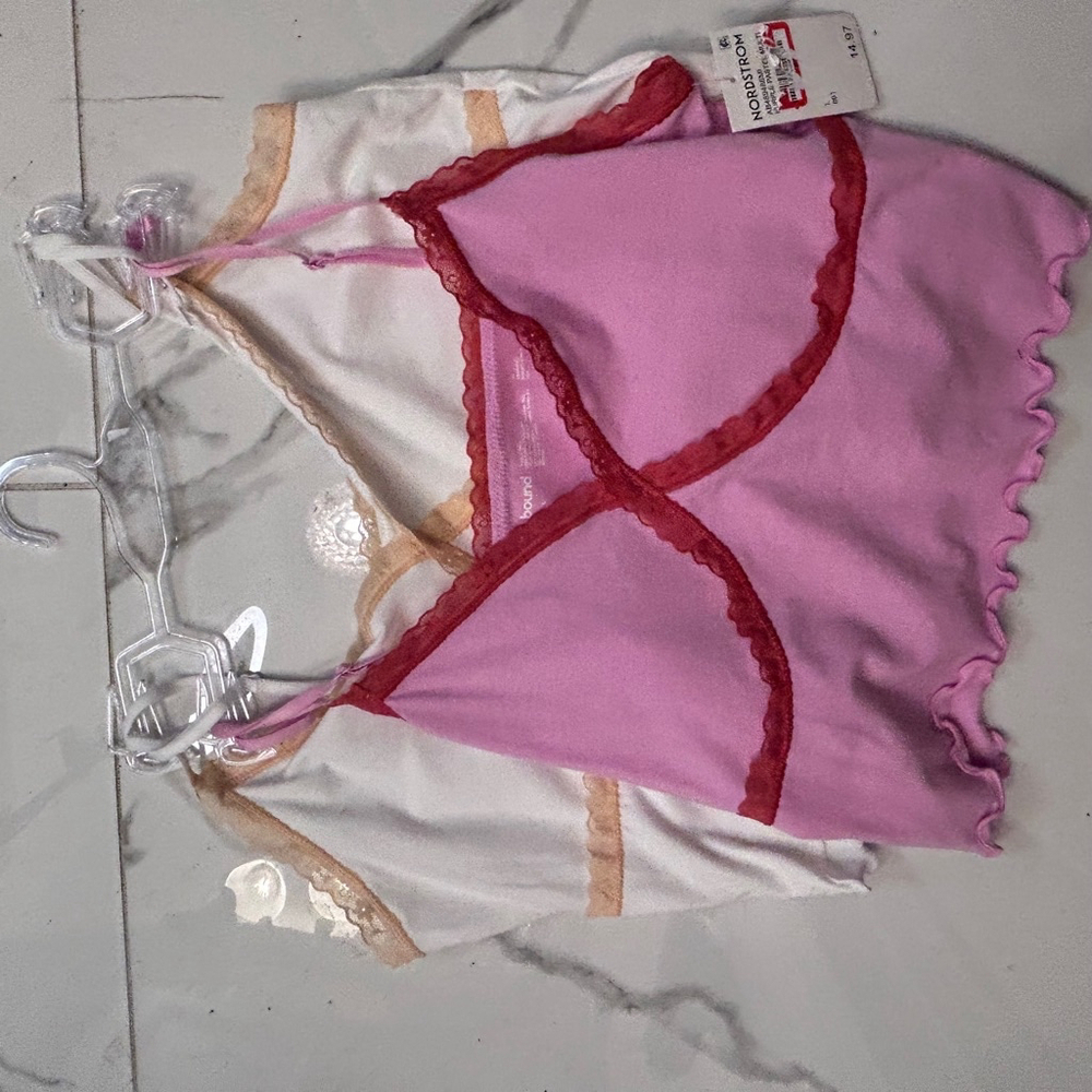 Women Abound Tank Top L Pink Red